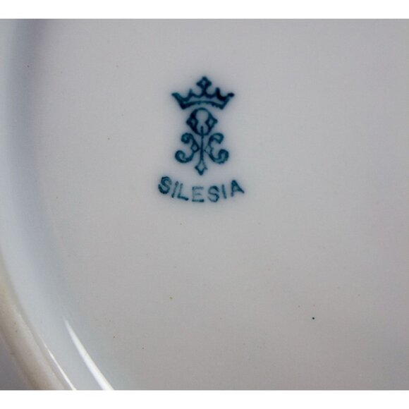 Hermann Ohme Silesia Hand Painted Dessert Plate Roses 6.25 inches - Picture 3 of 7